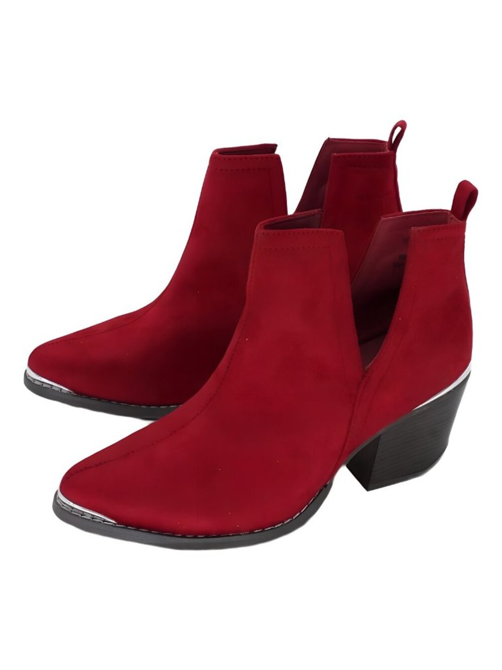 Journee Collection Womens Issla Bootie Red Size 8M - Picture 2 of 6